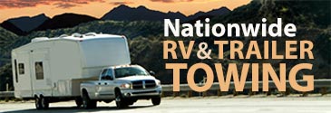 Nationwide Towing-Transport RVs, 5th Wheel, Camper, Cargo Trailers, Cars and Boats on Trailers. Free Quote by AKAT Transport